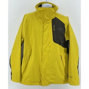 The North Face HyVent Men's‎ L Rain Jacket Shell Yellow Waterproof Windbreaker